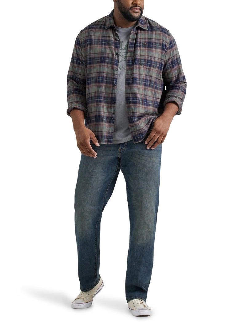 Lee Men's Big & Tall Extreme Motion Relaxed Straight Jean Maverick 50W x 29L - Image 2